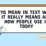 Lyg Mean in Text