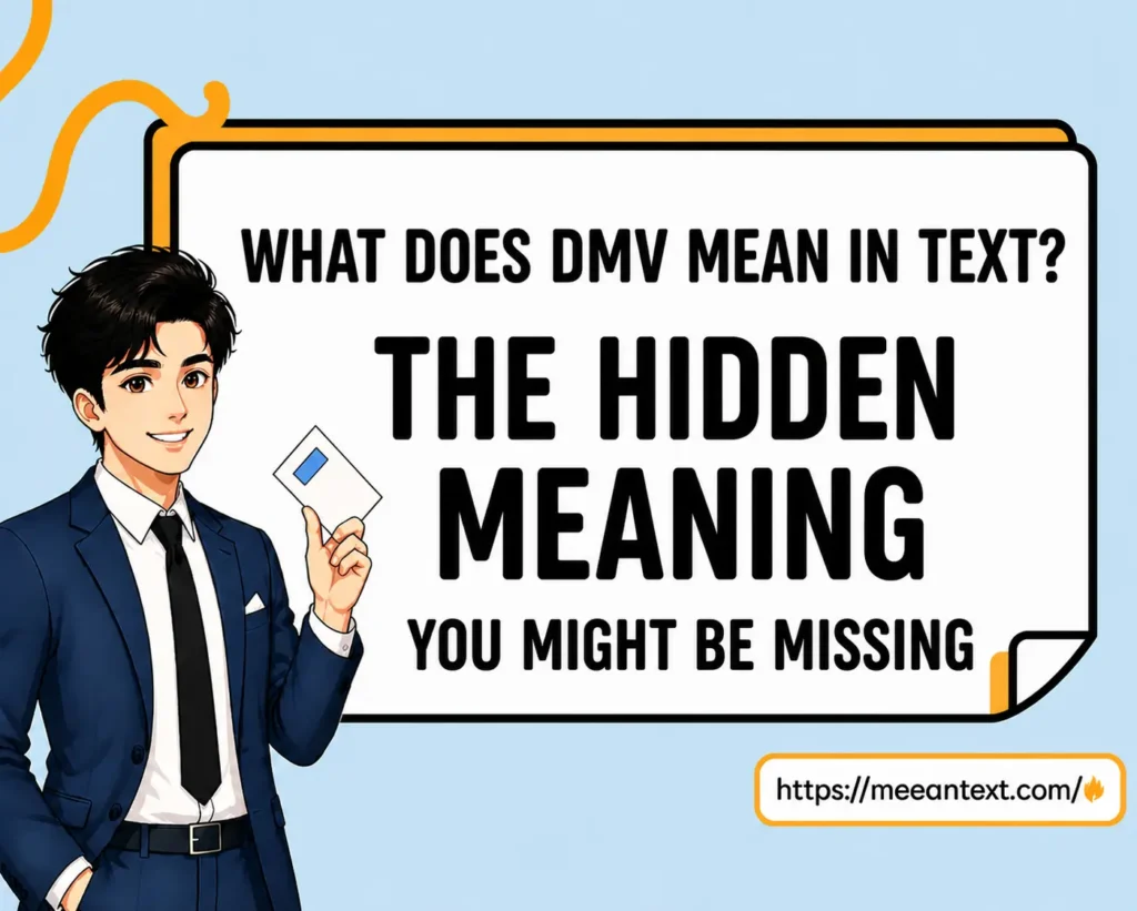 what dmv mean in text