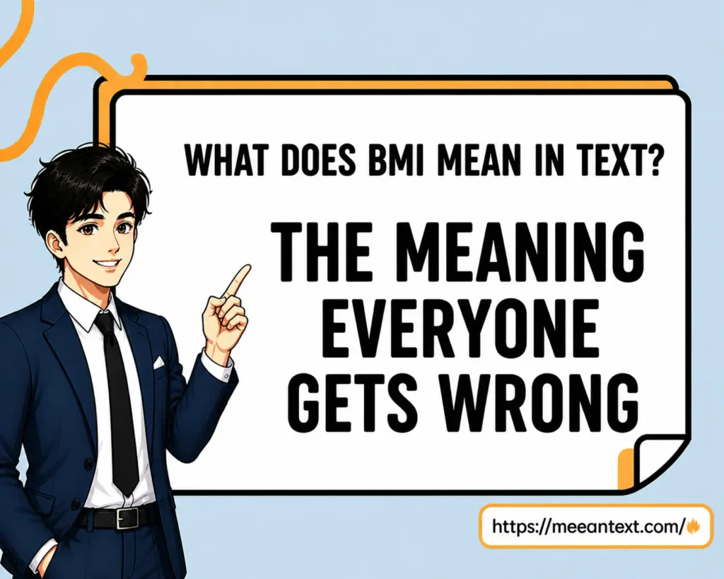 what does bmi mean in text