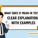 what does if mean in text