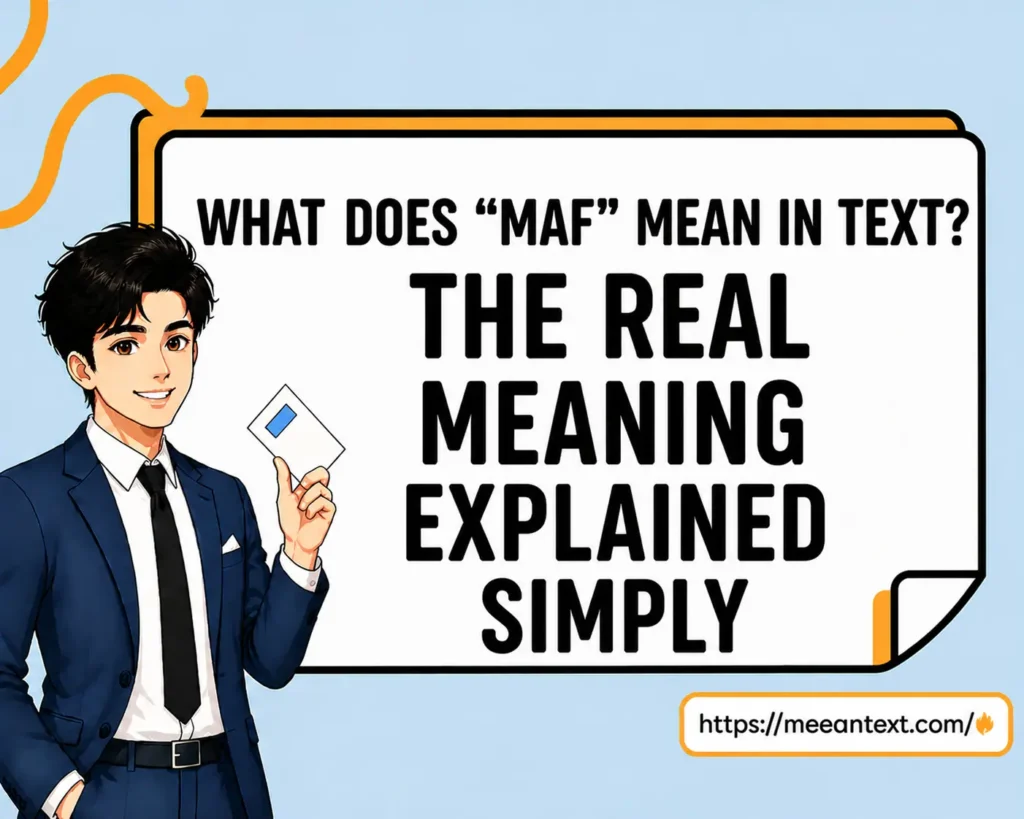 what does maf mean in text