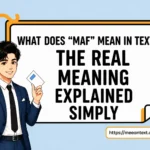 what does maf mean in text