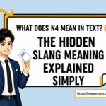 what does n4 mean in text