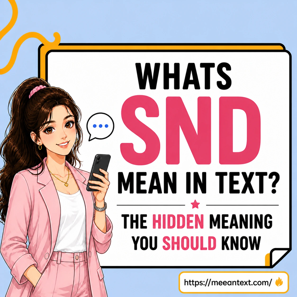 whats snd mean in text