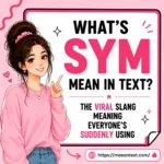 whats sym mean in text