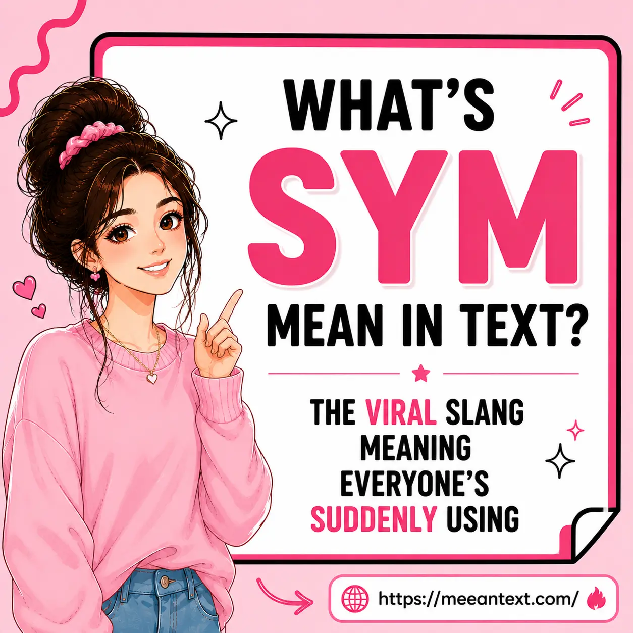 whats sym mean in text