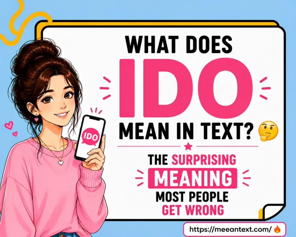 what does ido mean in text