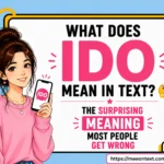 what does ido mean in text