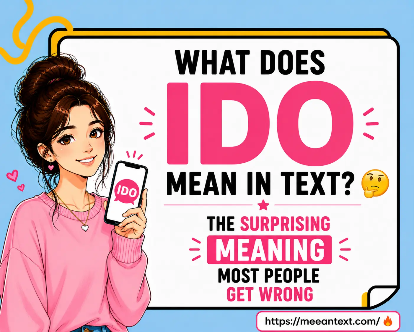 what does ido mean in text
