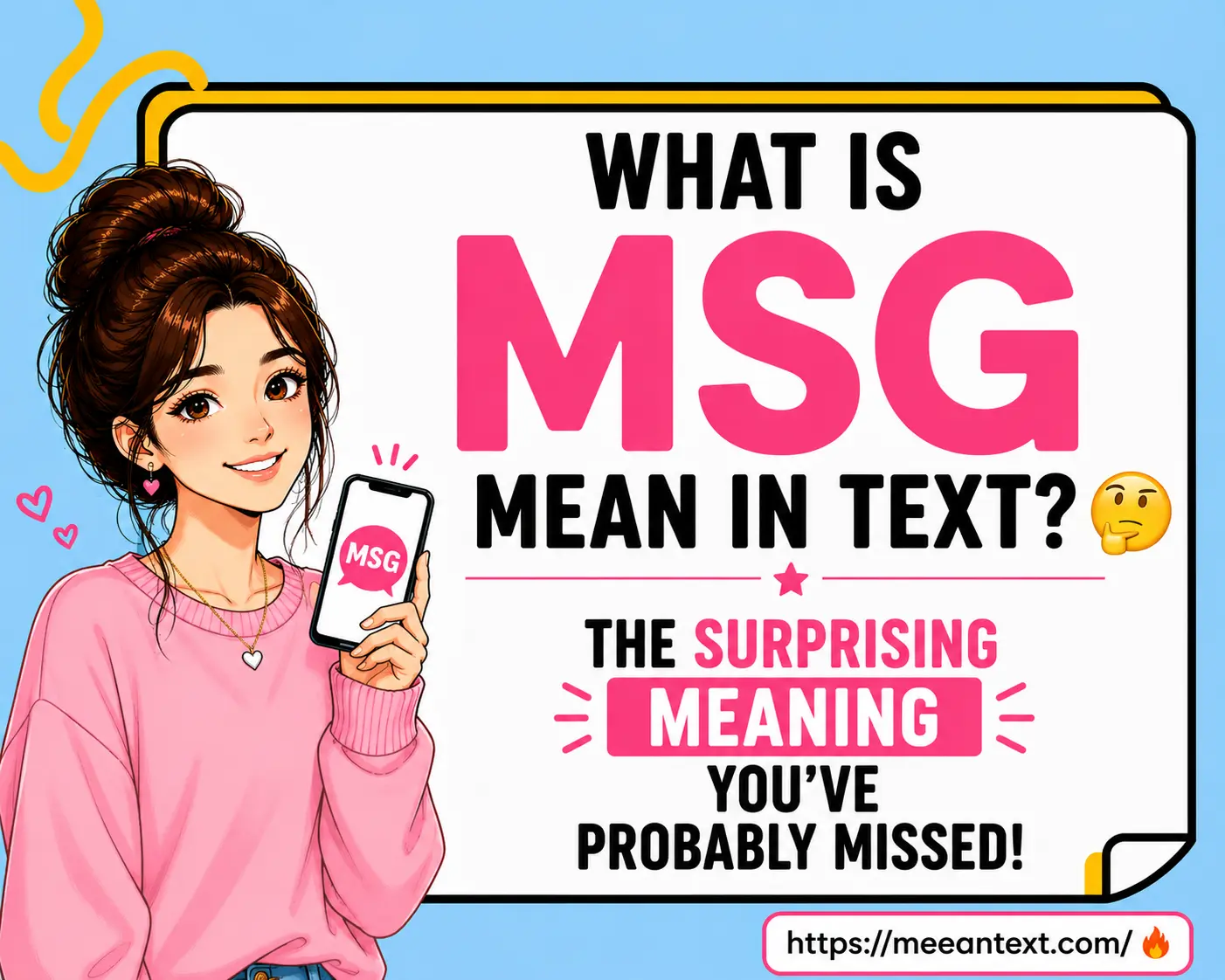 what is msg mean in text