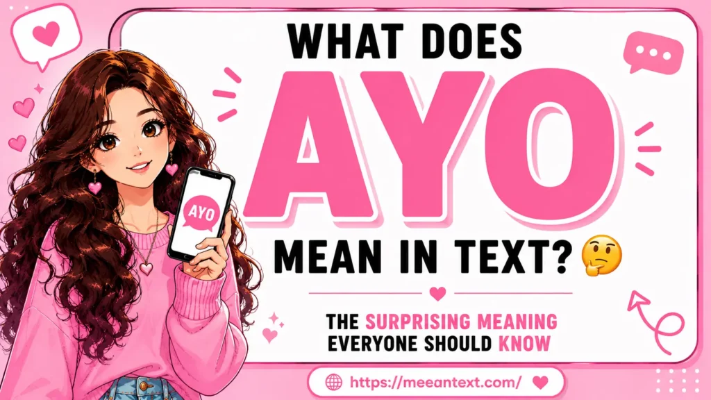 what does ayo mean in text