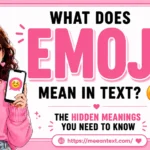 what does emoji mean in text