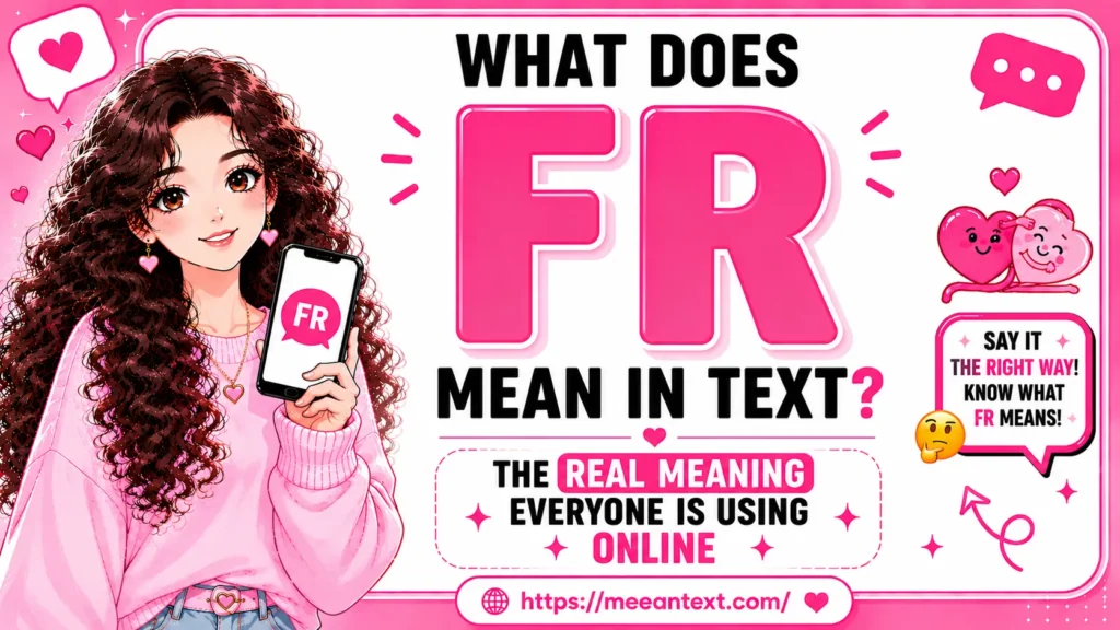 what does fr mean in text
