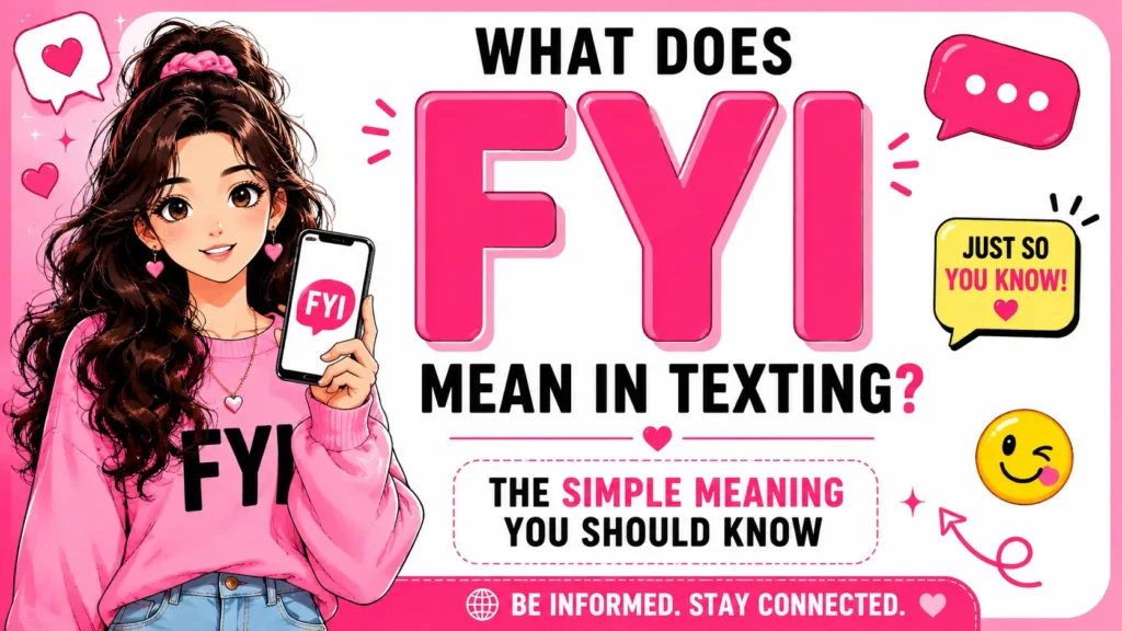 what does fyi mean in texting