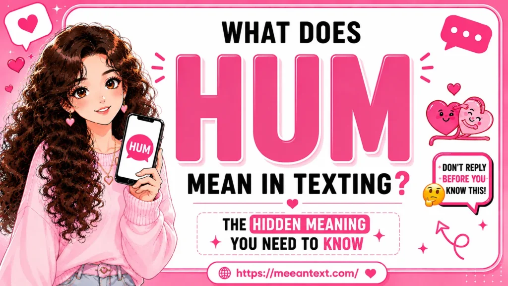 what does hum mean in texting