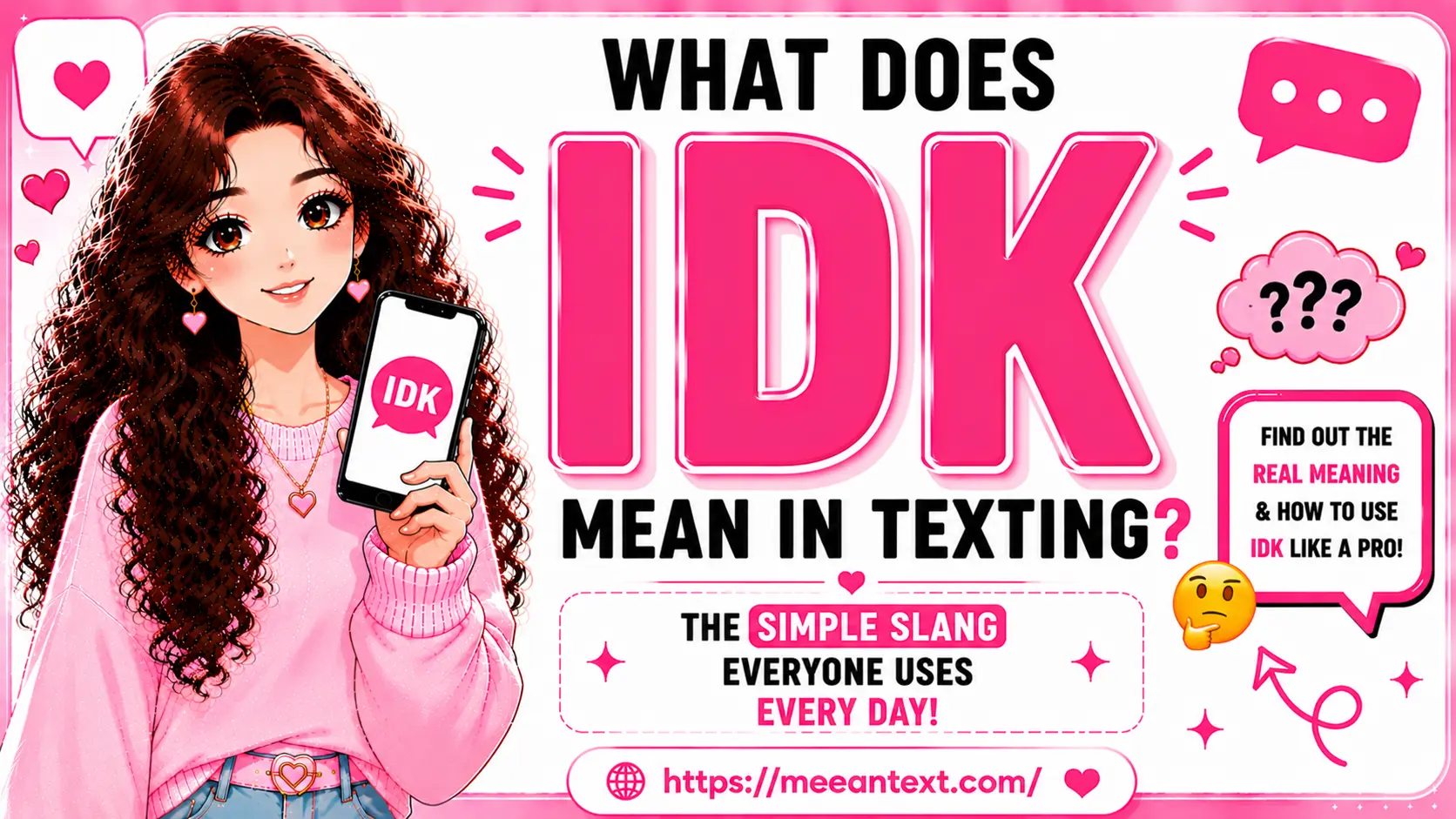 what does idk mean in texting