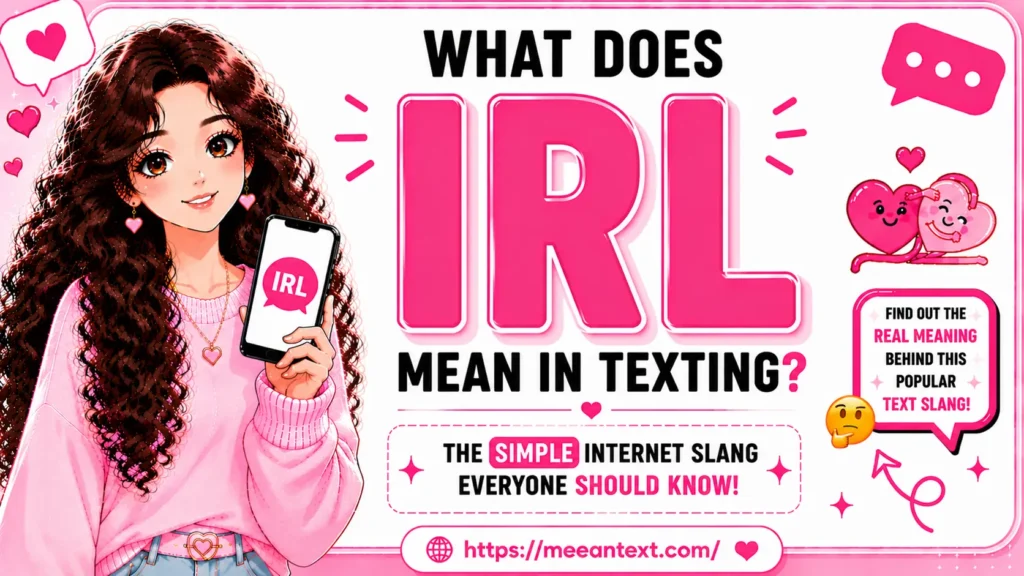 what does irl mean in texting