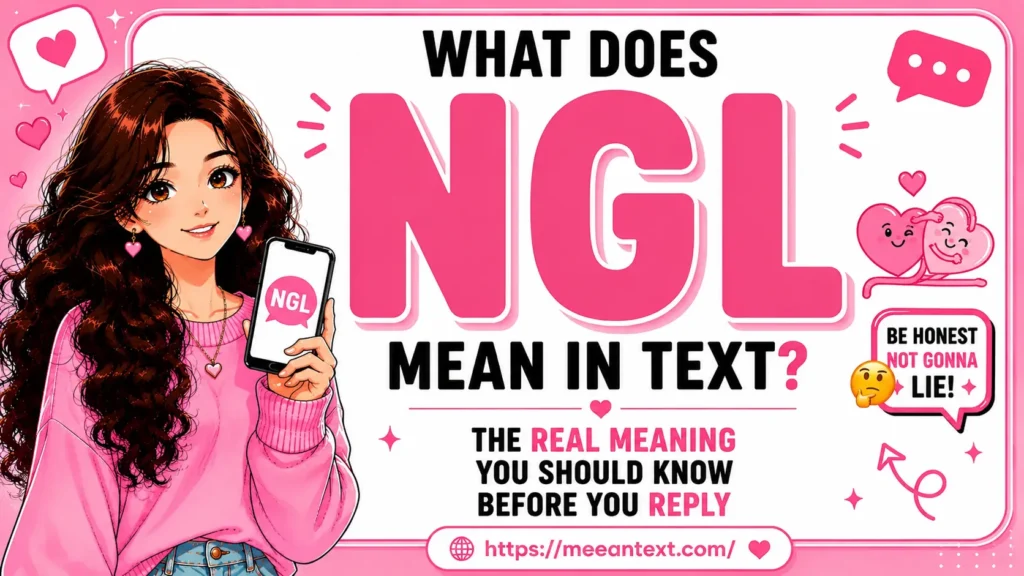 what does ngl mean in text