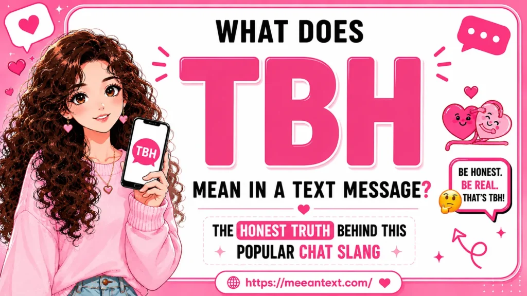 what does tbh mean in a text message