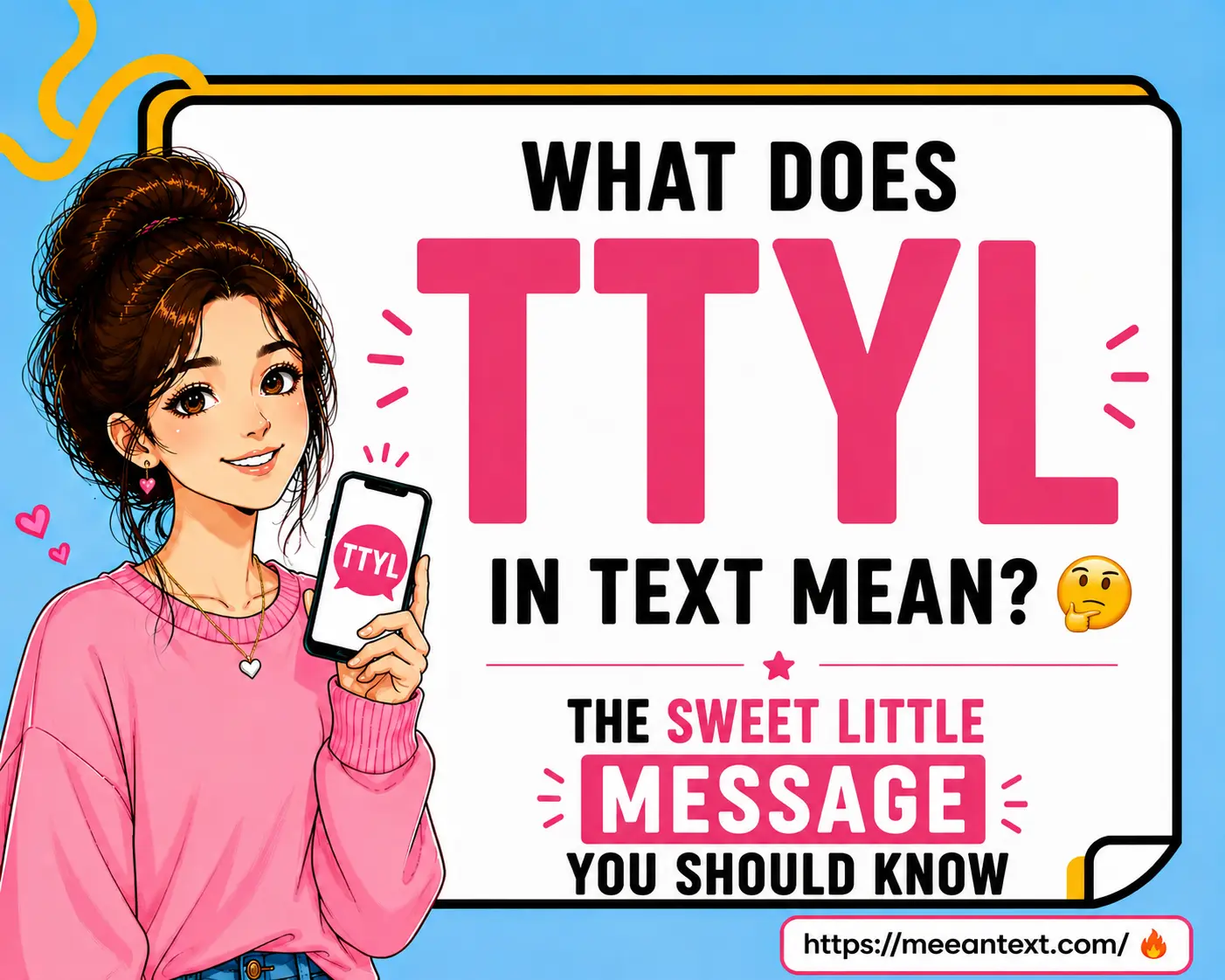 what does ttyl in text mean