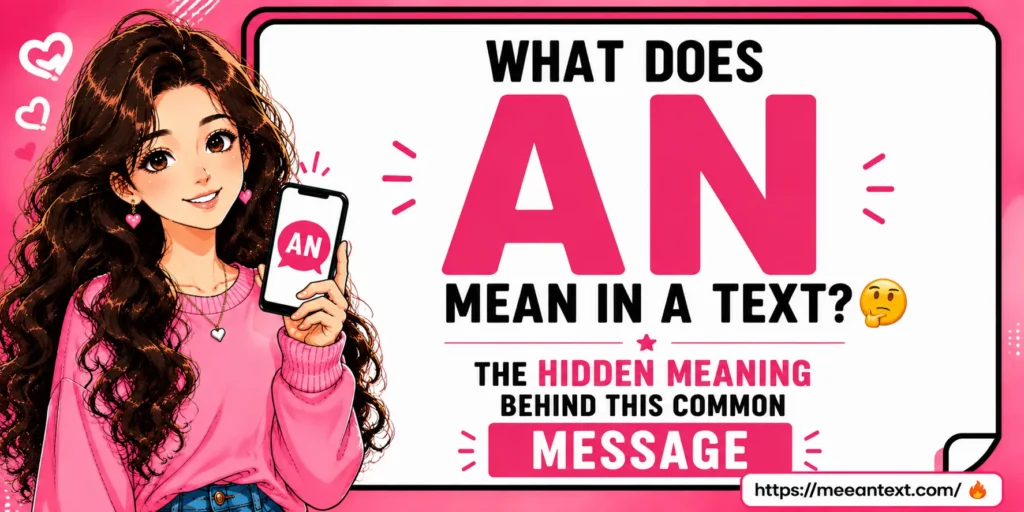 AN in a text usually refers to the regular English word "an." However, depending on the context, it can also represent initials, usernames, nicknames, or shorthand used in specific conversations.
