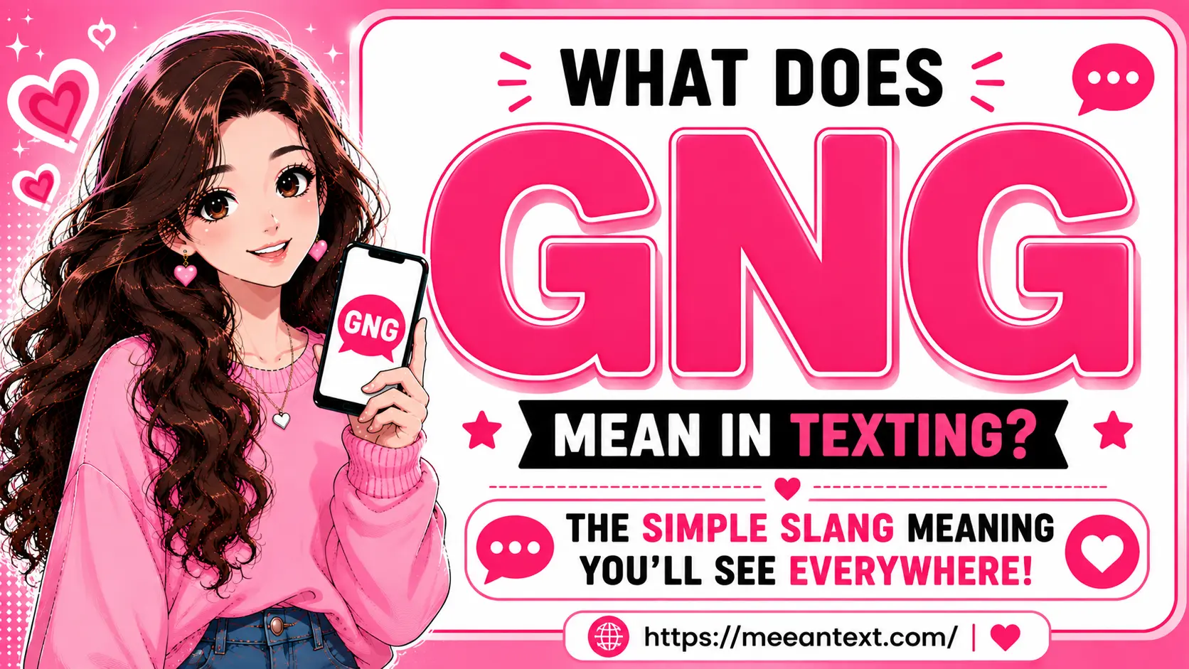 GNG usually means “gang” in texting and social media slang. People use it casually to refer to friends, a group, crew, teammates, or an online community.