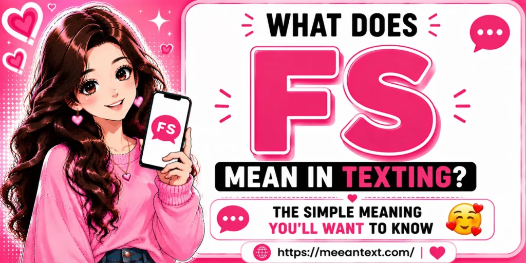 FS means “for sure” in texting. It's a casual abbreviation used to express agreement, certainty, or confirmation, similar to saying “definitely” or “absolutely.”