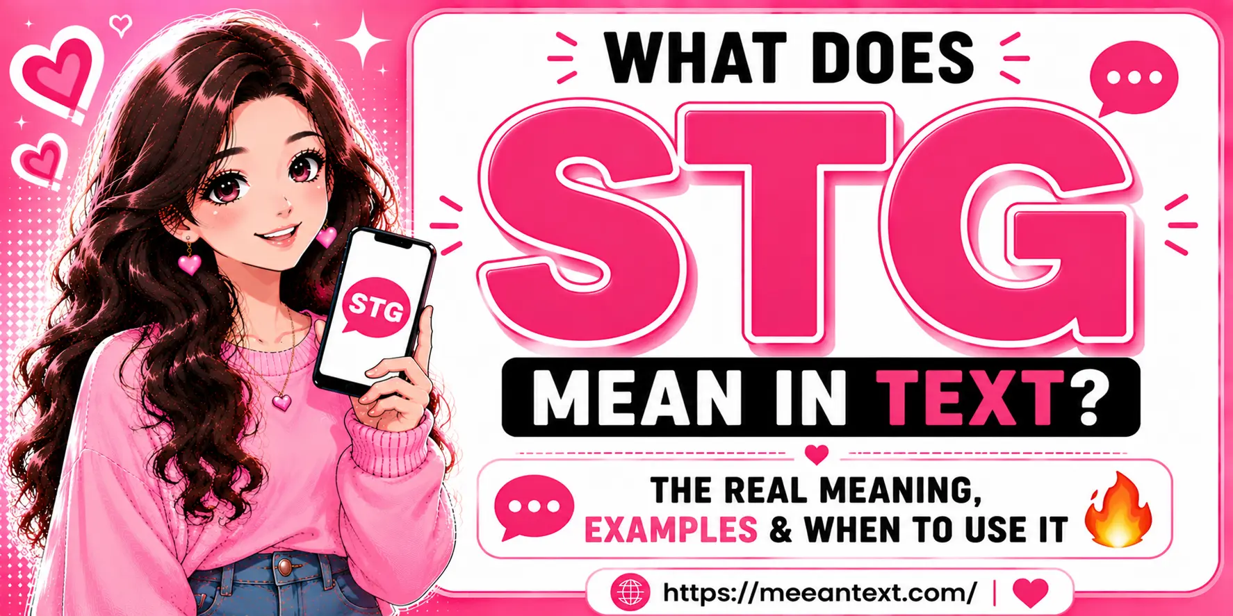 STG means “Swear to God” in text messages and online slang. People use it to emphasize that they're telling the truth, expressing strong feelings, or being serious about something.